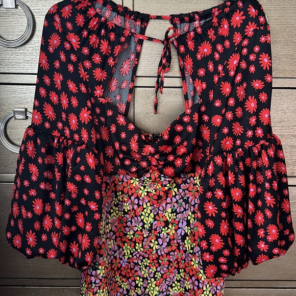 ASOS DESIGN Maternity Satin Sweetheart Neck Maxi Dress Floral Print - Picture 5 of 7